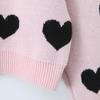 2026 Autumn Women's European & American High-End Versatile Heart Pullover Sweater