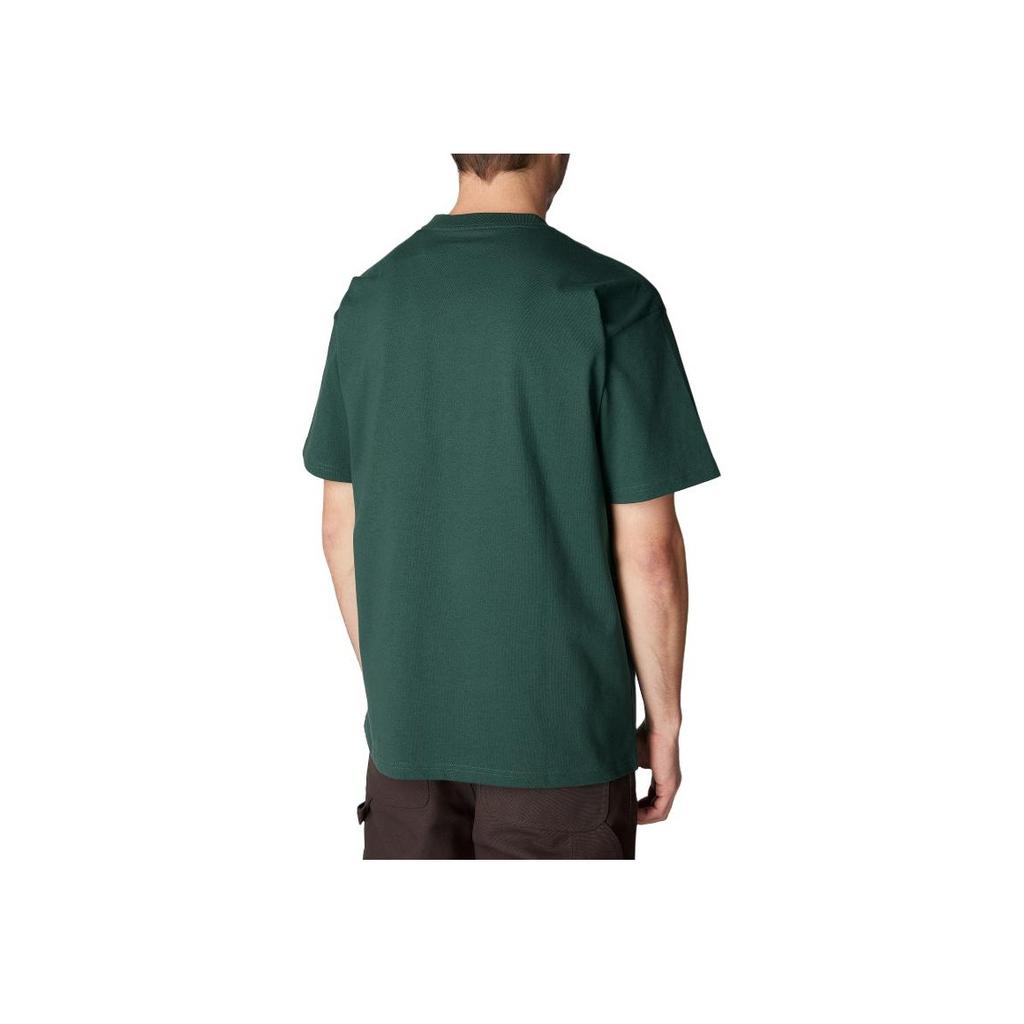 Carhartt WIP Мужская футболка с круглым вырезом, принтом-буквами, коротким рукавом, пуловер Celery I032875-20A-XX