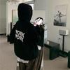 Женские свободные свитера с длинным рукавом и капюшоном с круглым вырезом, женские топы, однотонные толстовки