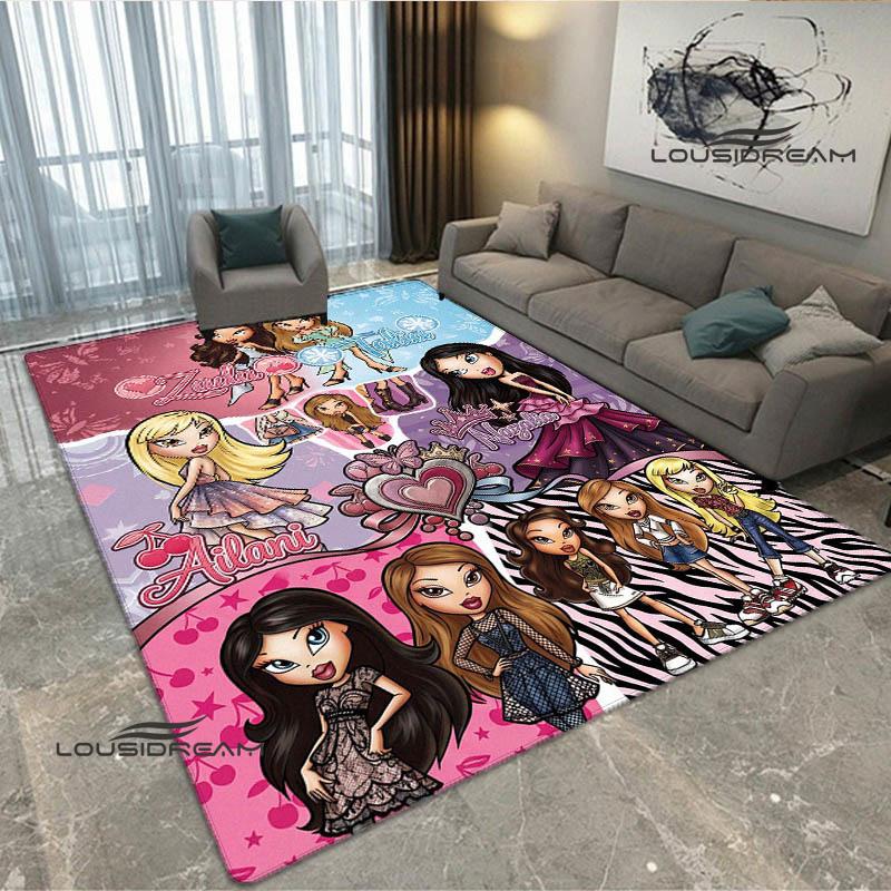 Ковер с принтом Bratz в стиле каваи Нескользящий ковер уличные ковры ковер для зоны декор ковра для спальни подарок на день рождения
