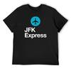 Футболка JFK Express винтажная аниме-футболка черные синие archive tees компрессионная футболка мужская