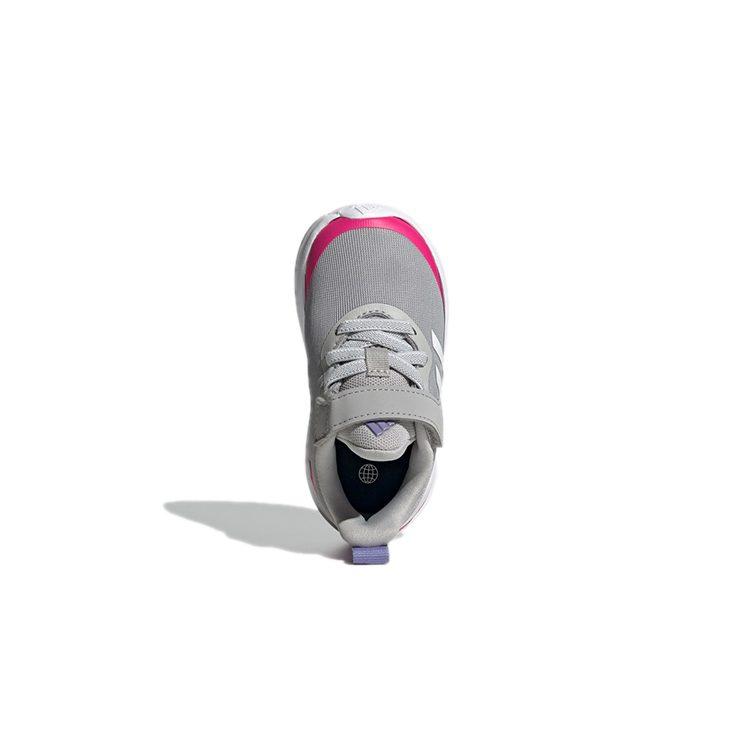 adidas Fortarun Эластичная шнуровка Верхний ремешок Устойчивый к истиранию Низкие детские туфли Серый Для младенцев и малышей H04131