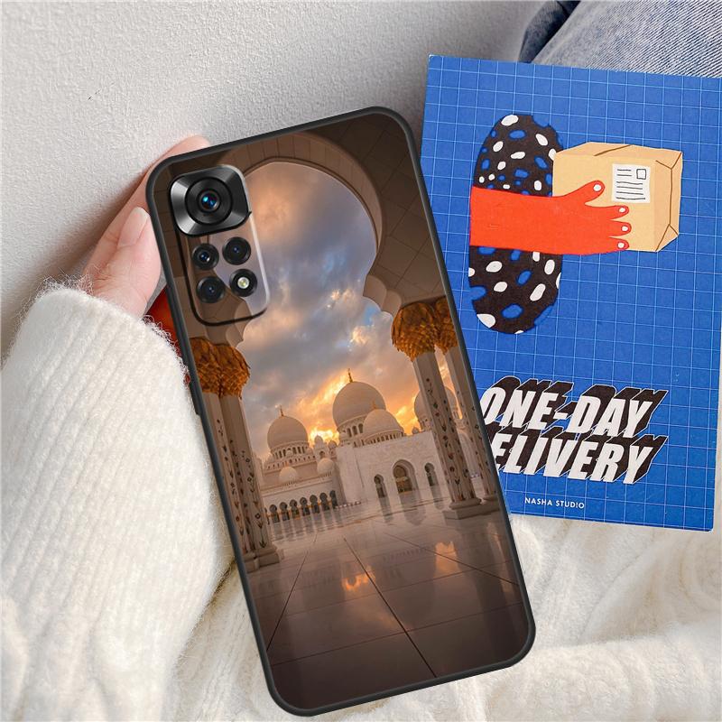 Arabic Muslim mosque building Funda For Xiaomi Redmi 14C 10C 12C 13C Redmi Note 14 Pro 9 10 11 12 10S 11S 12S 13 Pro Case