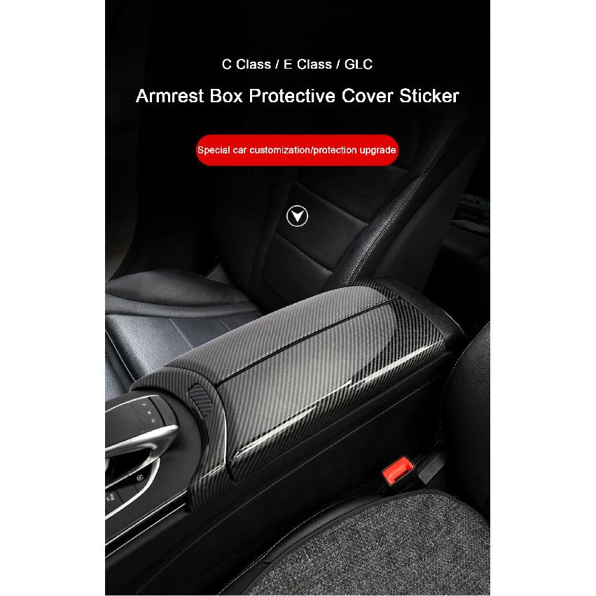 Car Parts Center Console Tidying Armrest Box Panel Trim Cover Frame For Mercedes-Benz C E Class GLC W205 W213 X254 Car Accessory