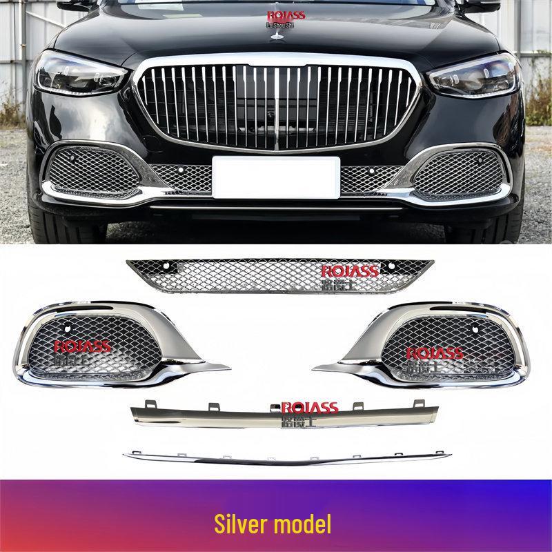 Хромированная накладка на решетку переднего бампера Mercedes-Benz S-Class Maybach W223 для S480, S580 и S680