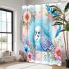 Занавеска для ванной с рисунком цветов и птиц Водонепроницаемая шторка для душа для ванной комнаты с 12 крючками Домашний декор Бесплатная доставка