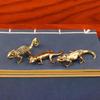Gecko Figure Home Decor Small Ornaments Antique Brass Animal Figurines Tea Pet Desk Decorations Home Decor Accessories