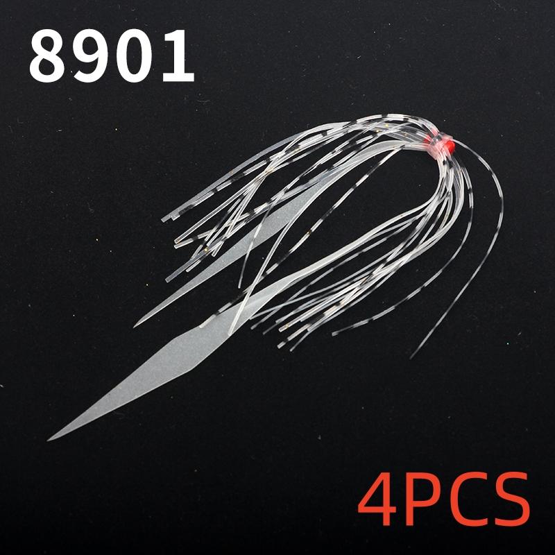 4 Силиконовые юбки осьминога Стример для щуки, спиннербейт-трейлер, баззбейт, джиг-приманки, юбки кальмара, морская рыбалка