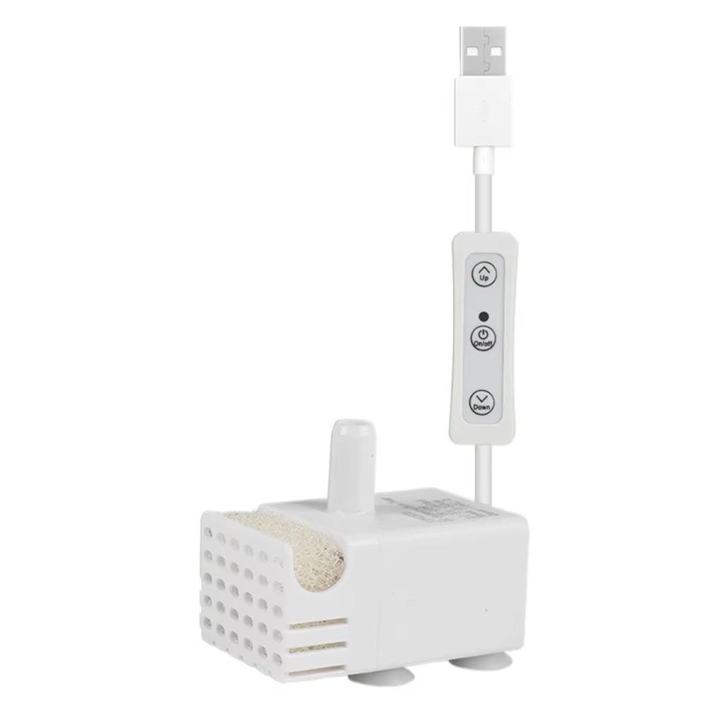 Ultra-quiet Mini Submersible Pump USB Charging Pet Water Dispenser Pump for Fish Tank
