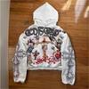 Dragon Ball Z 3D Digital Print Hooded Sweatshirt Women Loose Fit Streetwear Casual Long Sleeve Pullover