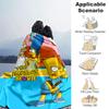1Pc Simpsons Family Adventure Blanket Soft And Comfortable Casual Warm Camping Travel Christmas Halloween Gift M921749