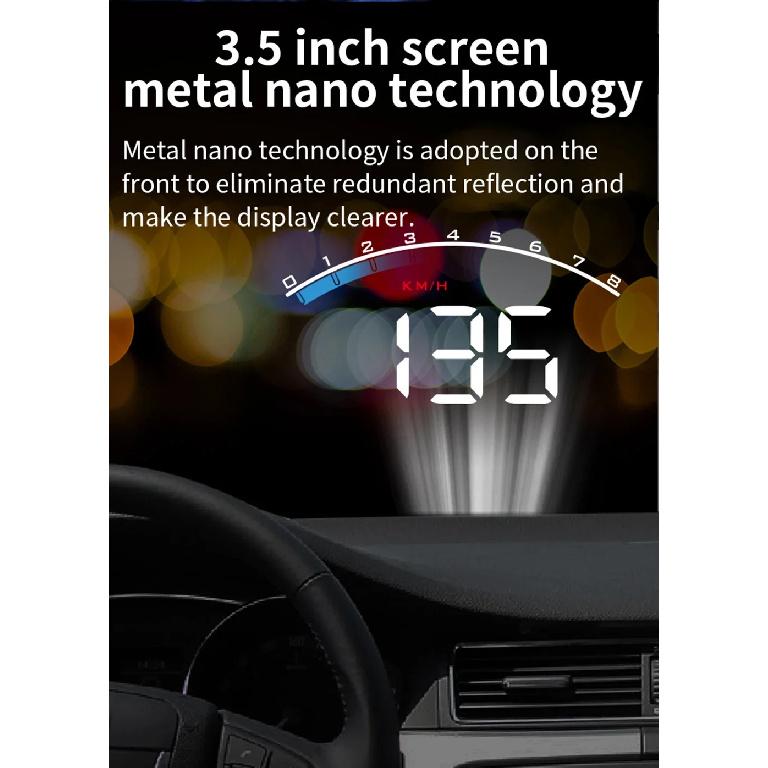 M6S OBD2 HUD Цифровой проектор на лобовое стекло автомобиля Speedometer Water Temp Voltage Автоаксессуары Бортовой компьютер