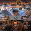 360° 4-камерная 1080P видеорегистратор с WIFI и приложением, камера для записи в автомобиле, автомобильный видеорегистратор, передняя, левая, правая, камера заднего вида, черный ящик, ночное видение