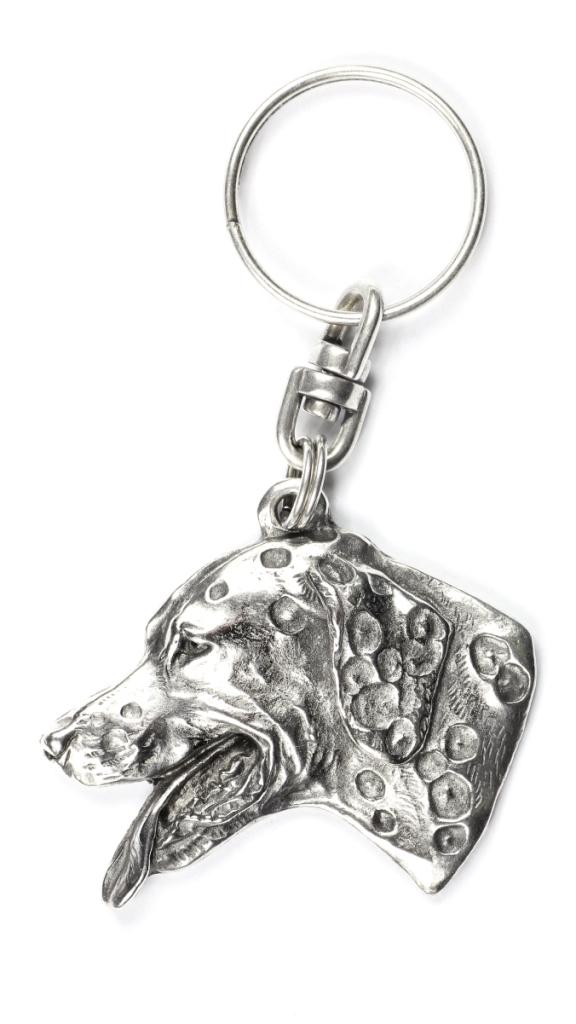 Dalmatian, Carriage Dog, Spotted Coach Dog - Silver-plated Dog Pendant, Handbag Decoration, Backpack Pendant by Art-Dog Brand
