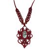Star Macrame Thread With 20-22'' Pendant GalaxyMacrame BrasJewelry Galaxi Brass