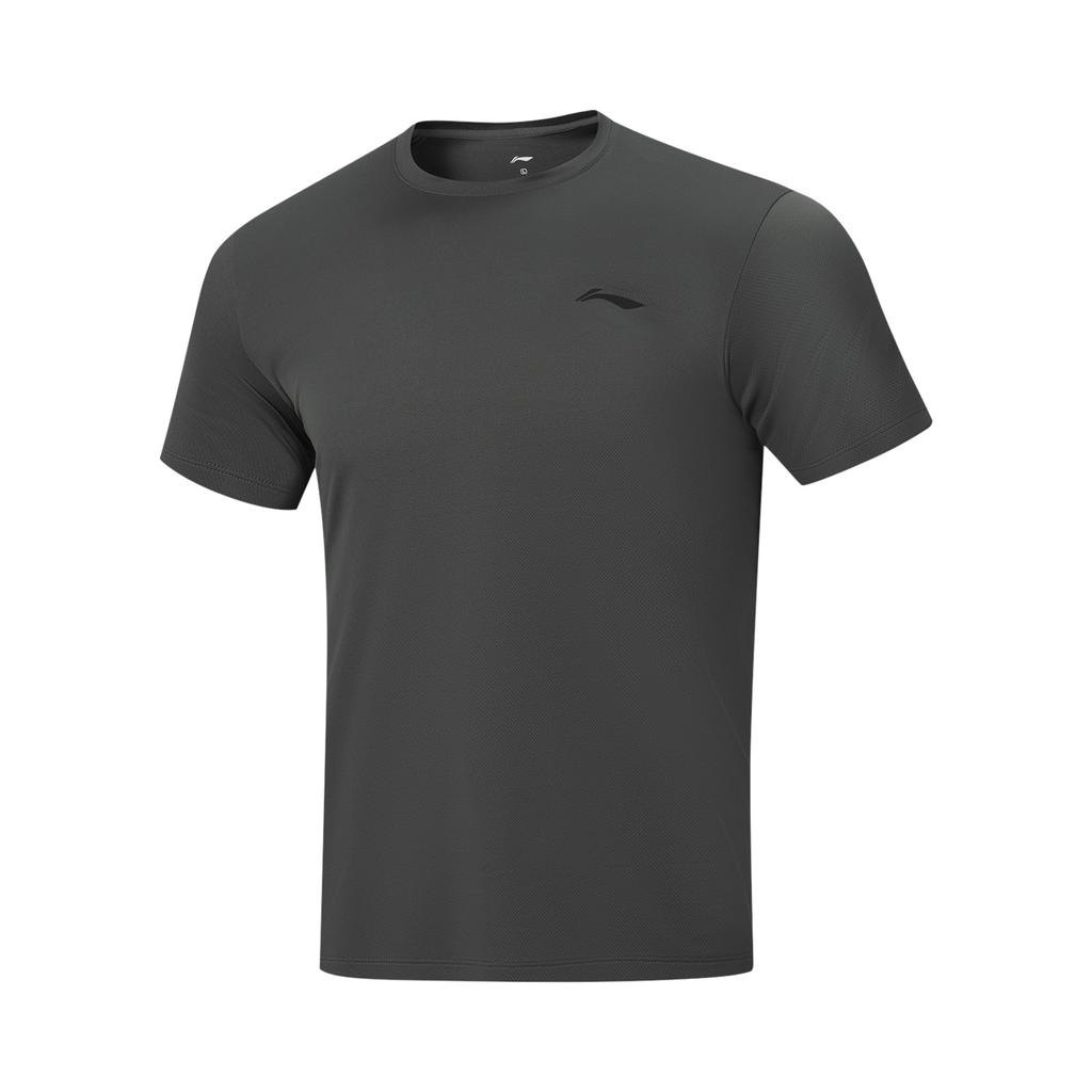 Li-Ning Спортивный костюм мужской серии Fitness с круглым вырезом и логотипом AWBW087-7