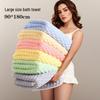 Large 90x180 Coral Fleece Soft Thickened Bath & Beach Towel