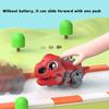 Toy Car Catapult Vehicle Dinosaur Shape Children Parent-child Interaction Gift for Boys Souptoys Inertial Taxiing