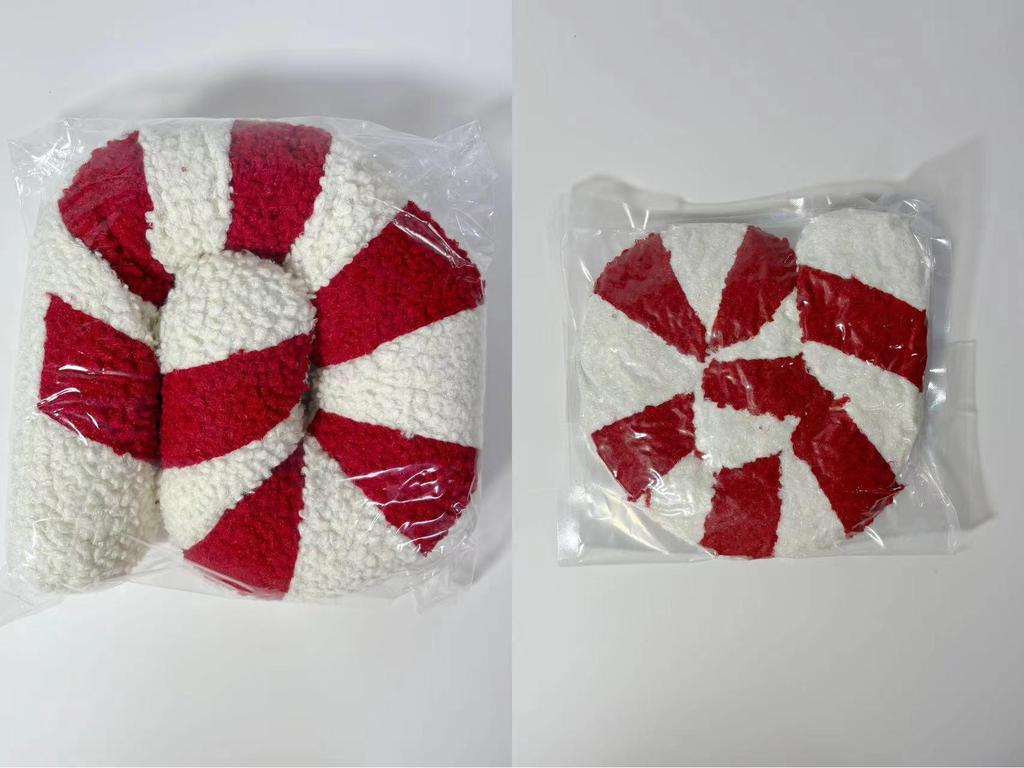 3D Креативная Плюшевая Подушка-Спинка в виде Конфеты для Рождественского Украшения