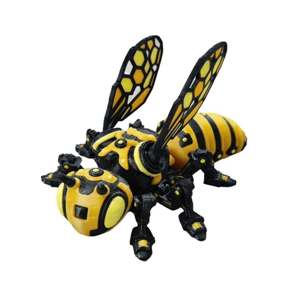 3D Printed 3D Printed Mechanical Bee Detachable Wings Articulated Bee Toy  Holiday Gift