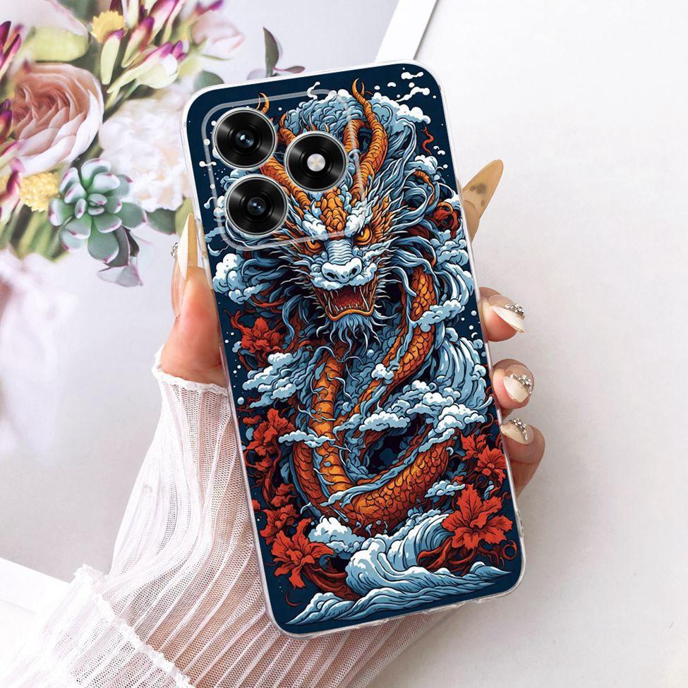 Case For Honor X5C Plus Cover Transparent Luxury Cute Cat Fashion Butterfly Cool Painted Casing For Honor X5cPlus