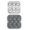Skull Ice Cube Mold 6-Cavity Silicone Ice Tray for Whiskey Cocktails Food-Grade Flexible Ice Maker for Halloween Parties