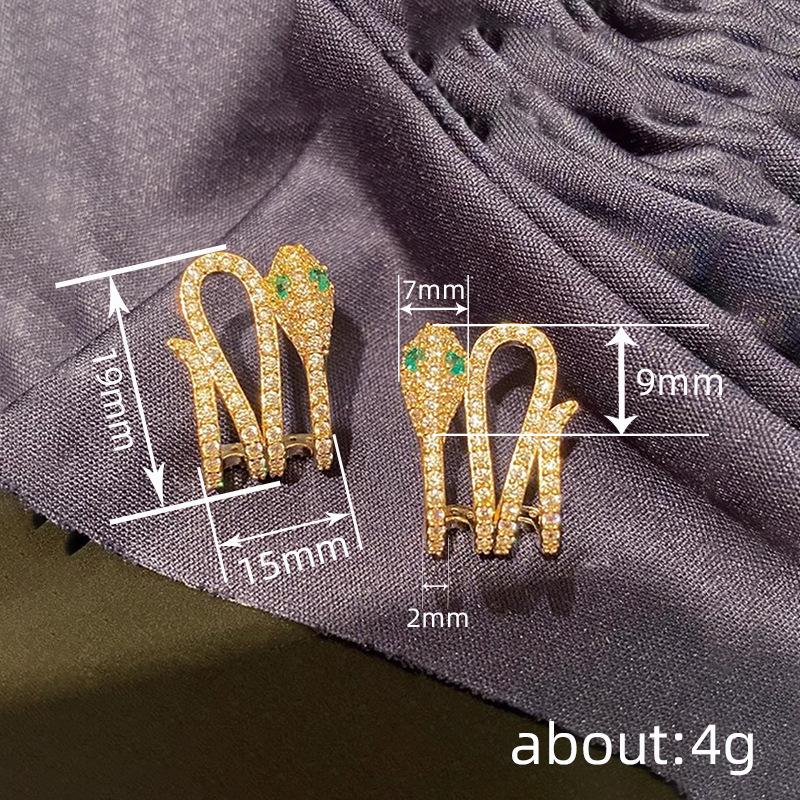 Легкие роскошные серьги в виде змеи, классические серьги в стиле темперамент для женщин, элегантное платье с аксессуарами