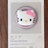 Cute 3D Hello Kitty For iPhone 18 17 16 Foldable Wireless Charging Case Holder For Magsafe Magnetic Phone Griptok Grip Tok Stand 5