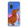 Black Prime Art Cover Silicone Soldes Dachshund Dog For Redmi Note 10 10s Pro 4G 5G Mobile Phone Skin Case For Xiaomi Redmi