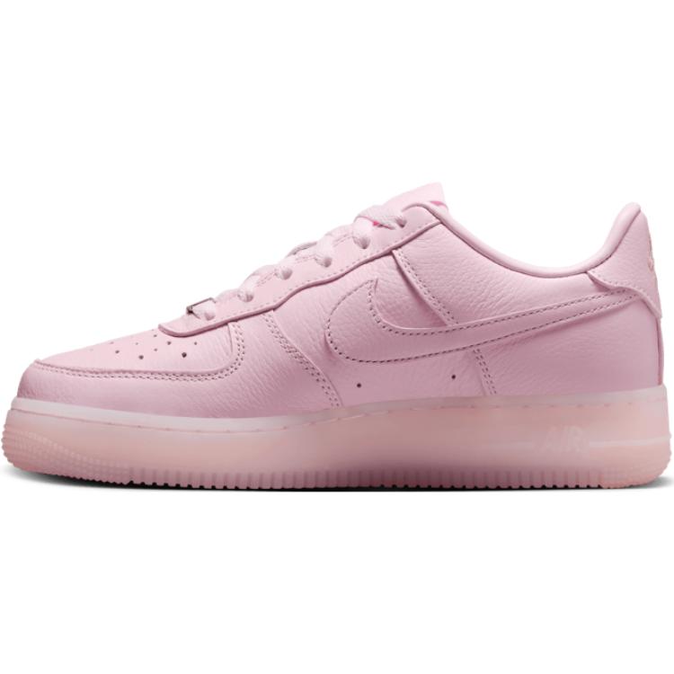 NOCTA X Nike Air Force 1 Low GS Certified Lover Boy - Pink Foam Kids Sneakers Metallic-Silver Cobalt-Tint HQ1772-600