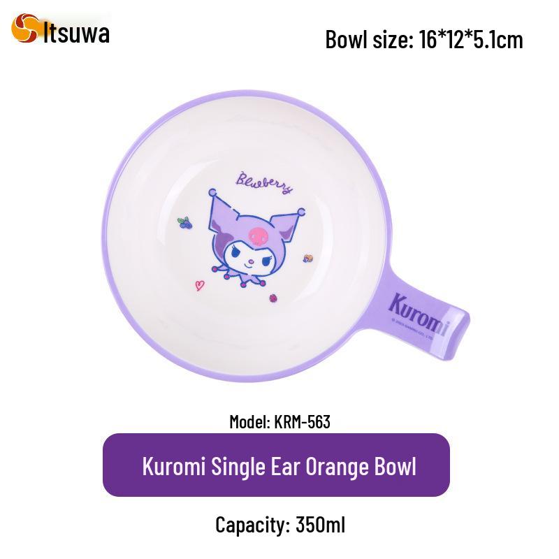 Детская тарелка Sanrio Kuromi для малышей и детей ясельного возраста - Милая столовая посуда для детского сада