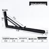 304 Stainless Steel Folding Triangle Bracket for Load-Bearing Storage Support