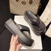 Korean Style Women's Flip-flops Casual Women's Platform Flip-flops Non-slip Beach Slippers Soft-soled EVA Women's Slippers