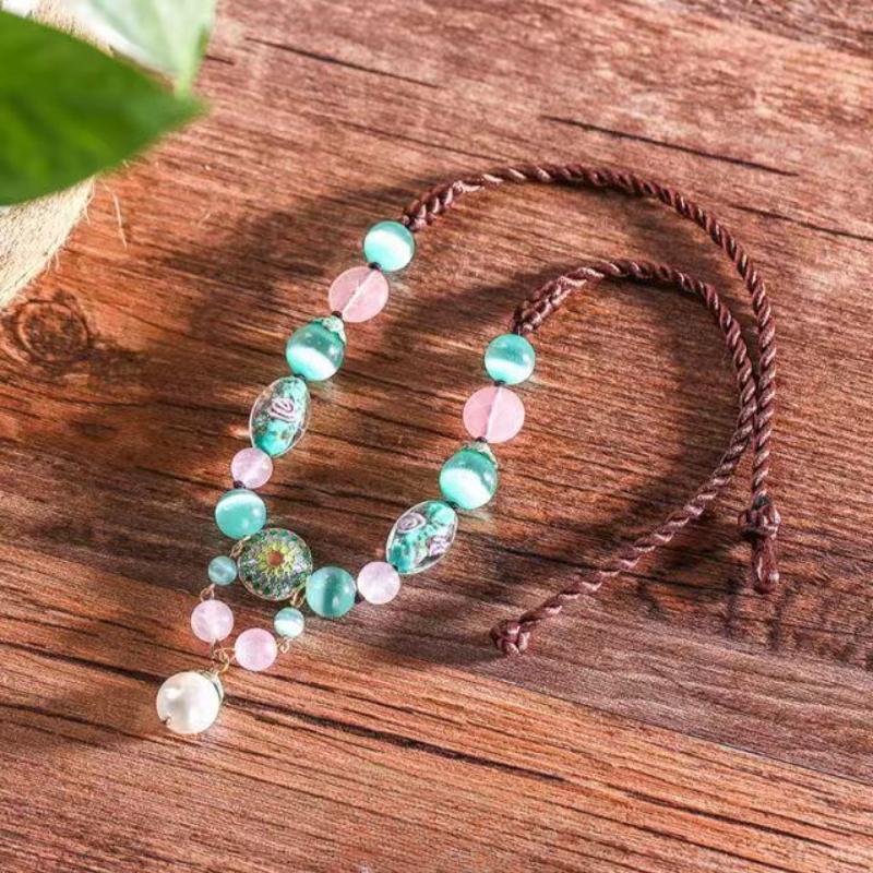 GemChic Женское Новое Этническое Классическое Ожерелье с Подвеской из Бисера, Винтажная Регулируемая Цепочка, Модный Подарок На День Рождения, Рождественские Украшения