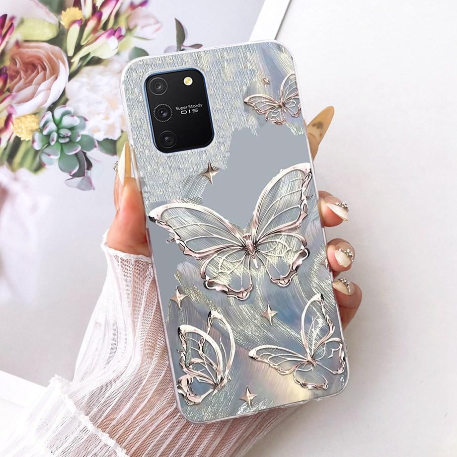 For Samsung Galaxy S10 Lite S10e S10+ Plus Phone Case Luxury Flower Butterfly Cartoon Bow Pattern Back Cover Soft Clear Silicone