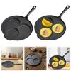 Cast Iron Pancake Pan Nonstick 3-Cup Skillet 9 Inch Omelette Pan for Gas Stove & Induction Cookware