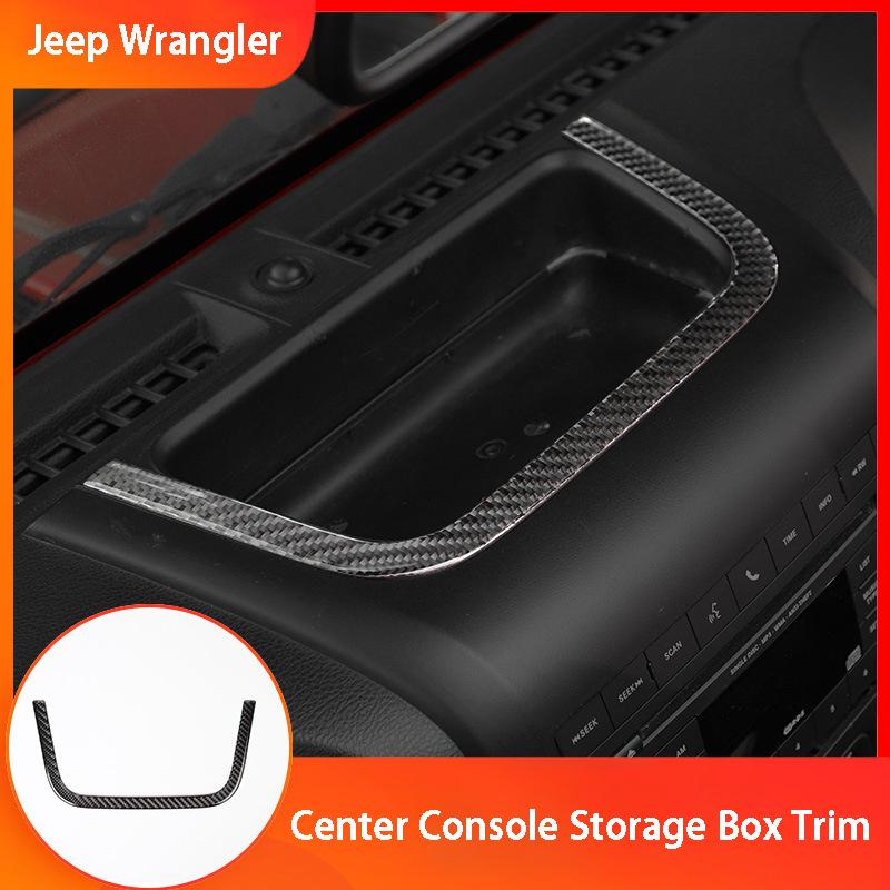 Центральный механизм управления из углеродного волокна, наклейки на внутреннюю отделку, украшения для стайлинга автомобилей, автомобильные аксессуары для Jeep Wrangler