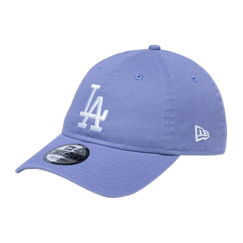 New Era 9TWENTY Los Angeles Dodgers cotton cap, same style for men and women, Lavender/White Asian Version S/M