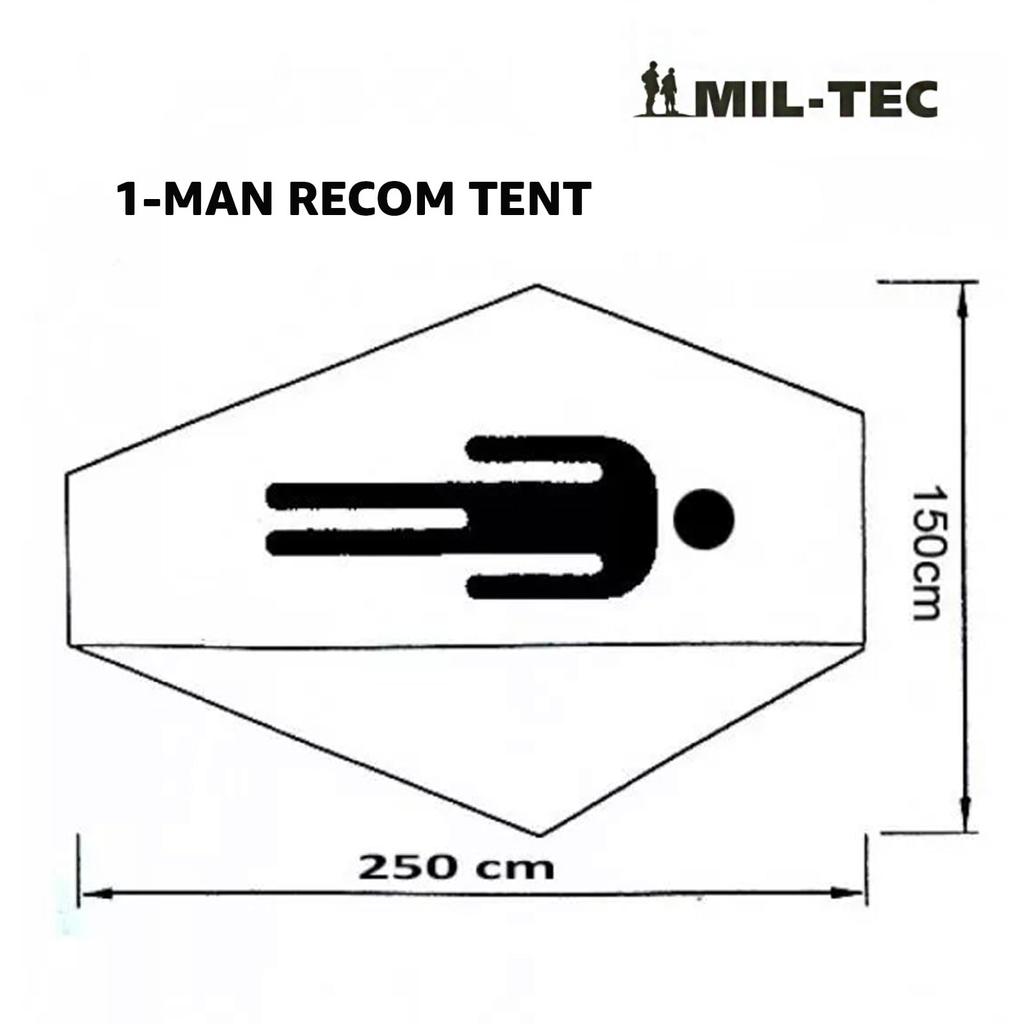 РЕКОМЕНДОВАННАЯ ПАЛАТКА Одноместная палатка OLIVE DRAB MIL-TEC -