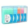 200 Pcs /box Double-ended Disposable Dental Floss Toothbrush Toothpick Oral Hygiene Care Family Boxed Portable Set