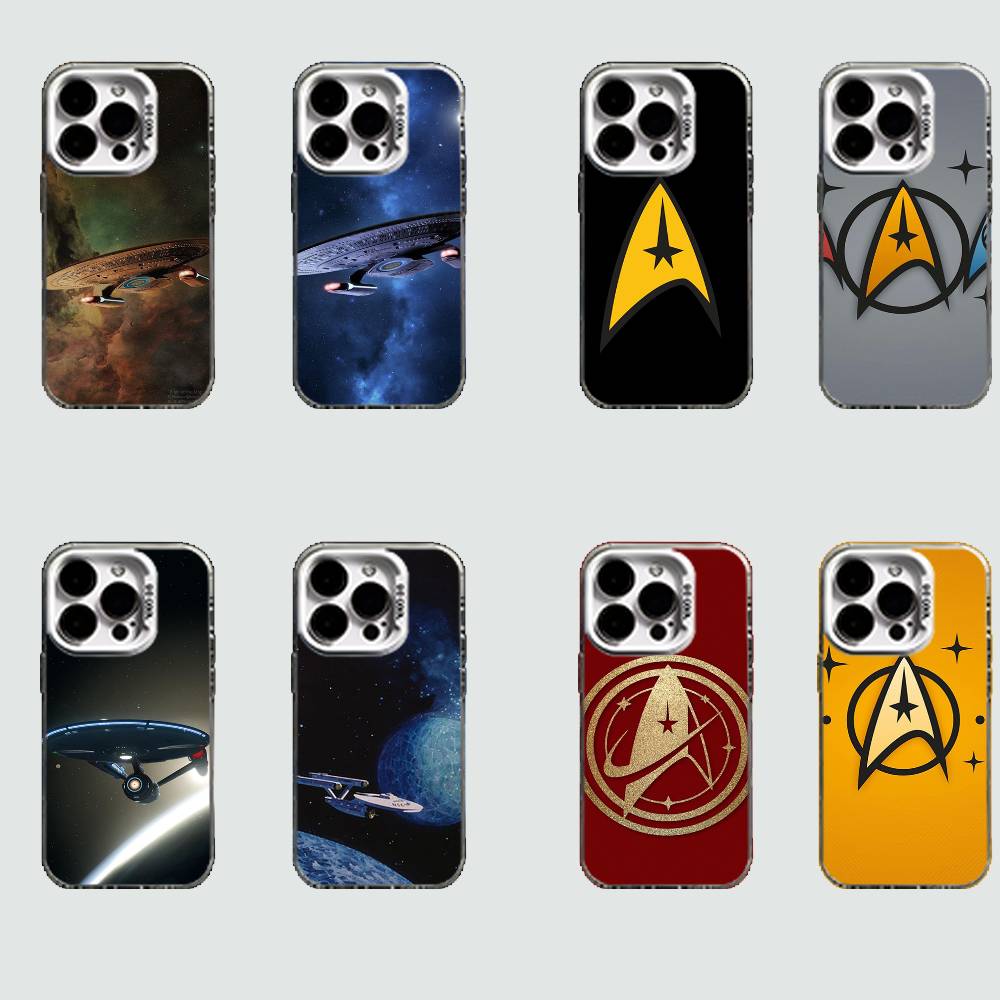 S-Star T-Trek Ships White Shockproof Phone Case For iPhone 16,15,14,13,12,11,Pro,XS,Max,Plus,Mini,SE