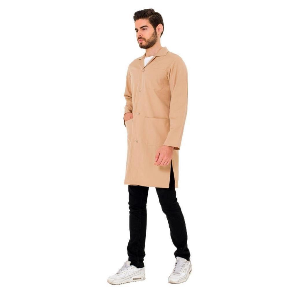 , Мужской фартук, Бежевый (94e111) Фармацевт, Учитель, Студент