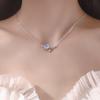 Ожерелье «Планета», Женский нишевый дизайн, чувство простоты, света, роскоши, голубой звезды, луны, ключицы, летняя цепочка «Я так болезненна»