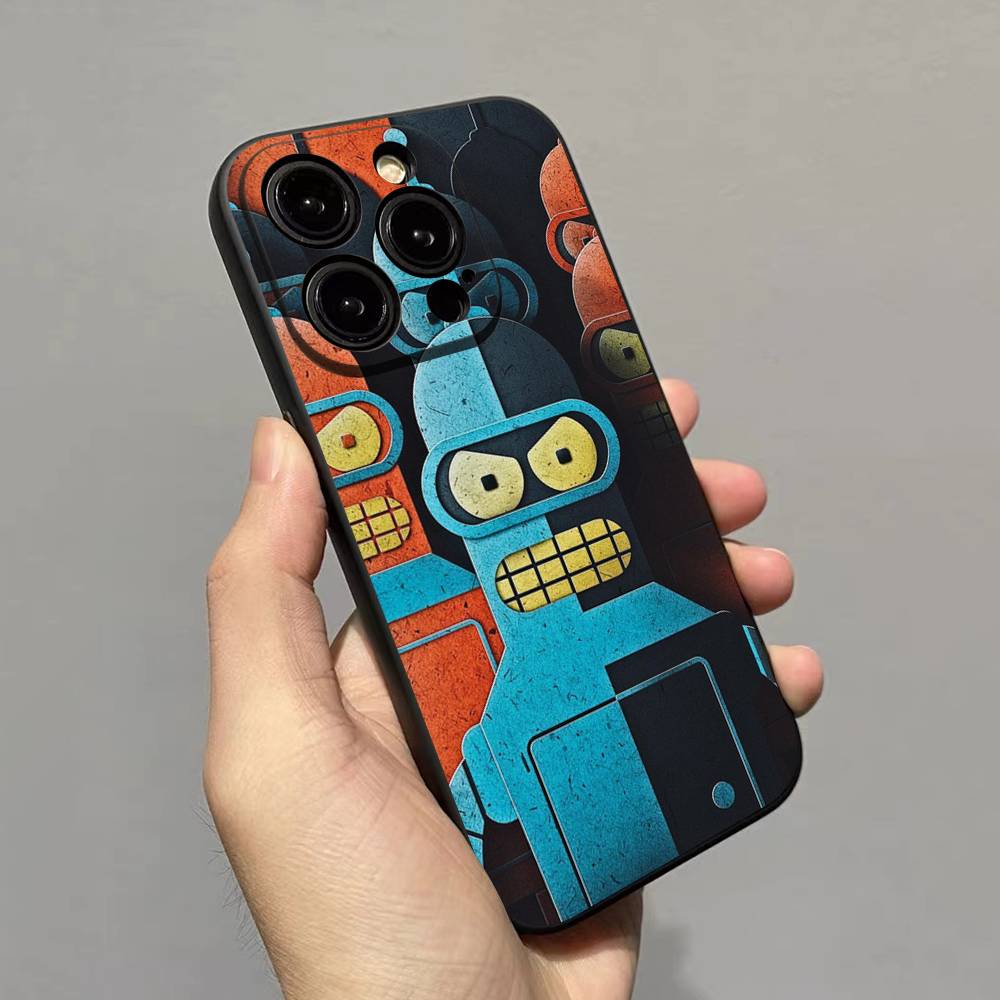 Смешной робот B-Benders Чехол для телефона для iPhone 17 16 15 14 11 12 13 Mini Pro XS Max Plus Funda Shell