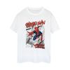 Marvel Womens/Ladies Spider-Man Sketch City Cotton Boyfriend T-Shirt