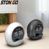Портативная Bluetooth-колонка TWS с мощным сабвуфером, будильником, держателем для телефона, термометром, цифровое мини-аудиоустройство