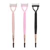 3Pcs Eyelash Separator Comb Defined Lashes Charming Brows Anti-rust Styling Dual-Headed Eyebrow Brush Set