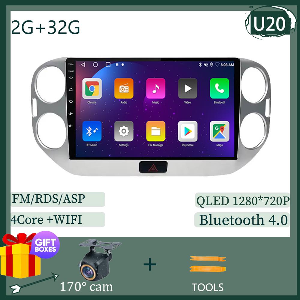 Автомобильное радио Android 14 для Volkswagen VW Tiguan 2010 - 2017 GPS Bluetooth стерео мультимедиа видео навигация GPS CarPlay Auto