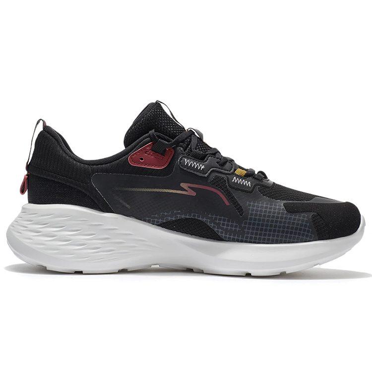 Li Ning SOFT ELEMENT Амортизация Нескользящие Износостойкие Низкие Повседневные Кроссовки Мужские Черные AGLS011-4