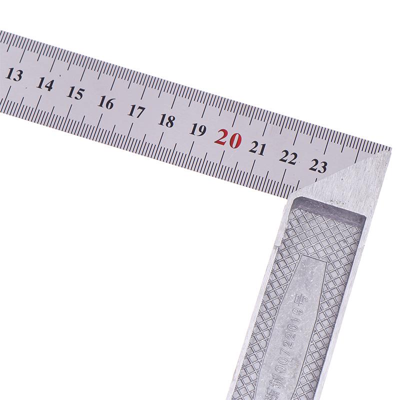Stainless Steel Square Right Ruler Angle 90 Turning Ruler Woodworking Measuring Tool Gauge Angle Square Ruler 250/300Mm